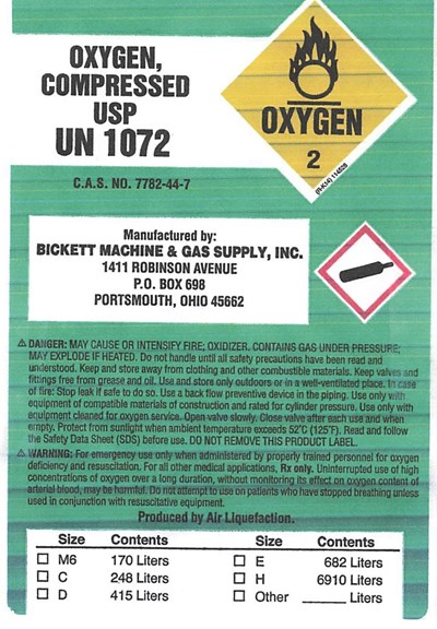 Oxygen Compressed